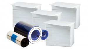 Pacote de Reabastecimento de Impressora - 800015-540 Cartões de Fita & PVC